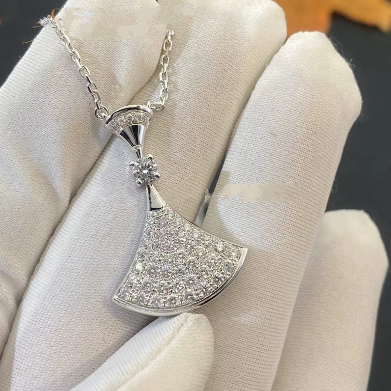 [BV]DREAM NECKLACE SILVER FULL DIAMOND