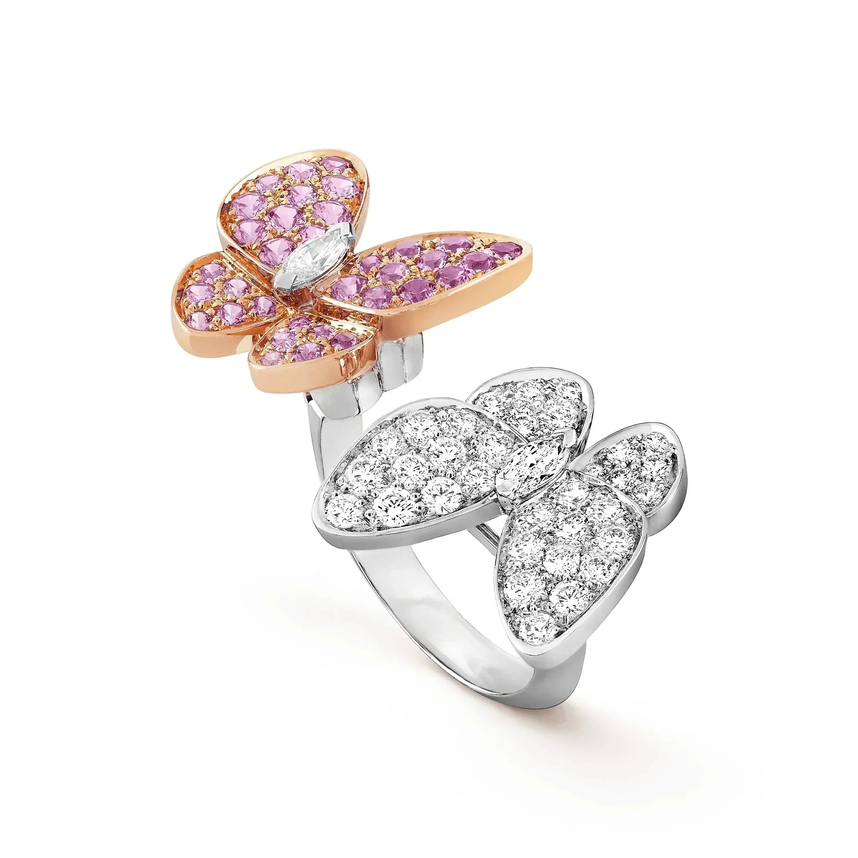 [VA]TWIN BUTTERFLY DIAMOND RING