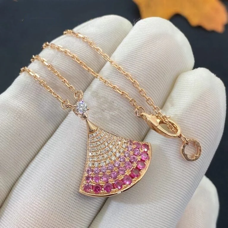 [BV]DREAM NECKLACE PINK GOLD PINK DIAMOND