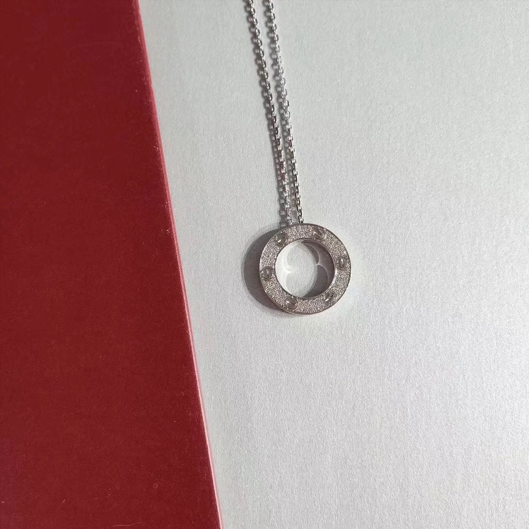 [CT]LOVE NECKLACE ADJUSTABLE SILVER