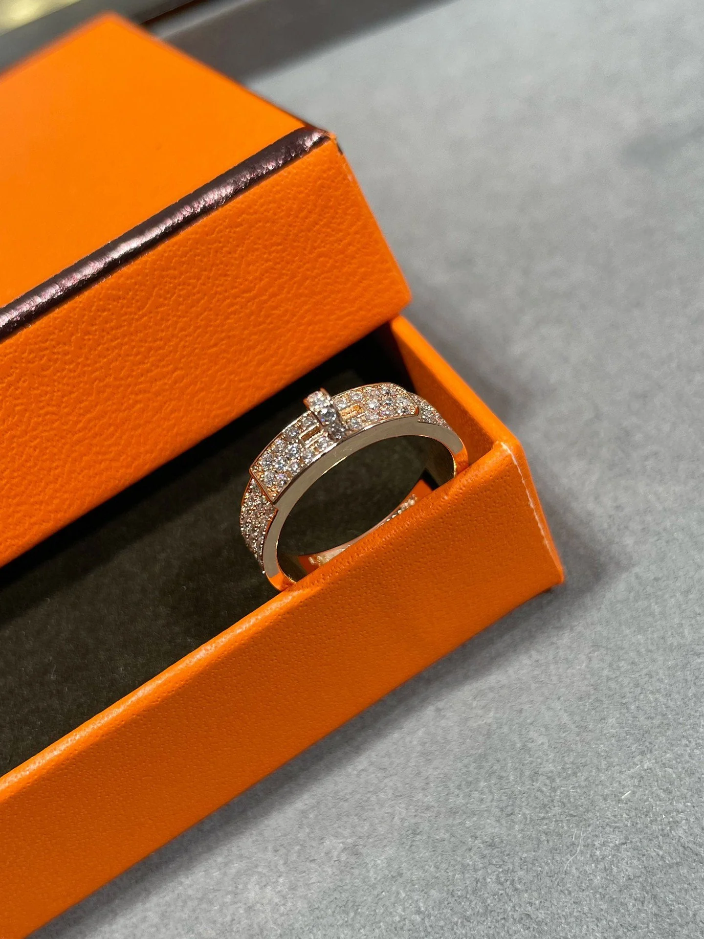 [CT]KELLY PINK GOLD DIAMOND RING