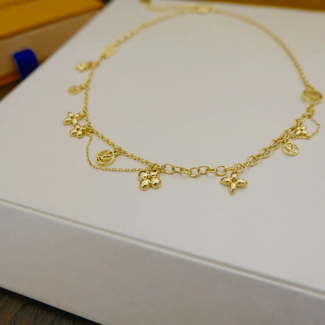 [Loui]BLOOMING SUPPLE NECKLACE BRASS