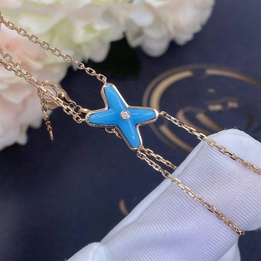 [CH]JEUX BRACELET TURQUOISE PINK GOLD 1 DIAMOND