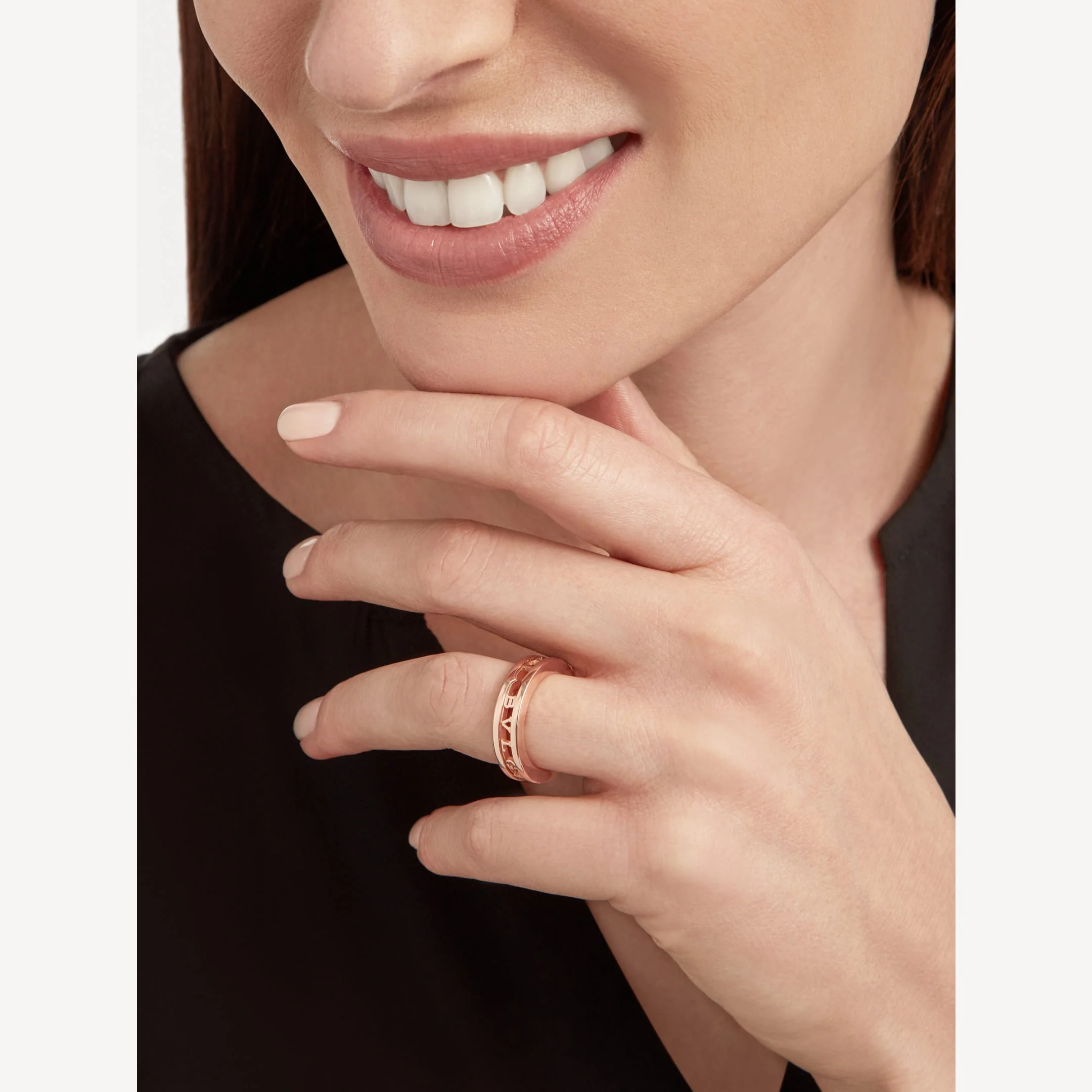 [BV]ZERO 1 ONE-BAND WITH OPENWORK LOGO SPIRAL RING