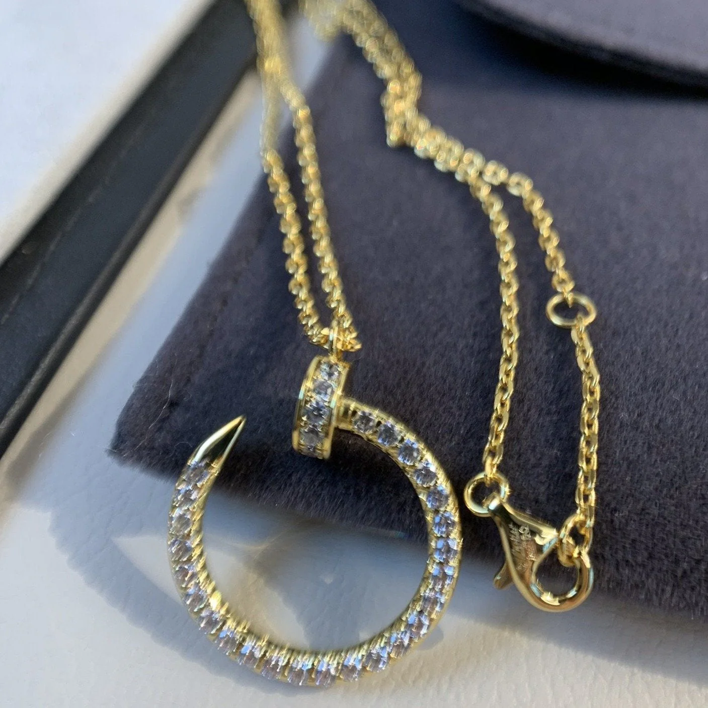 [CT]JUSTE NECKLACE GOLD DIAMONDS
