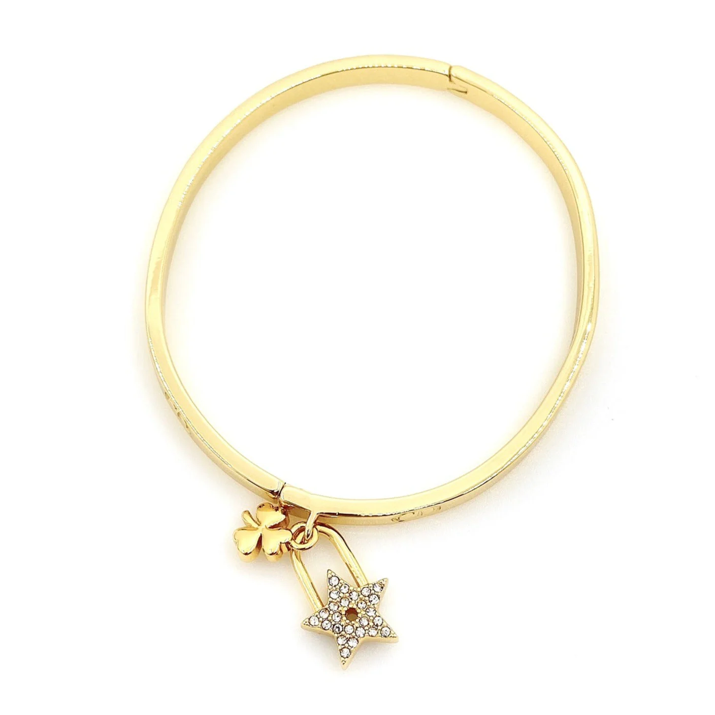 [CD] STAR LOCK BRACELET GOLD DIAMOND