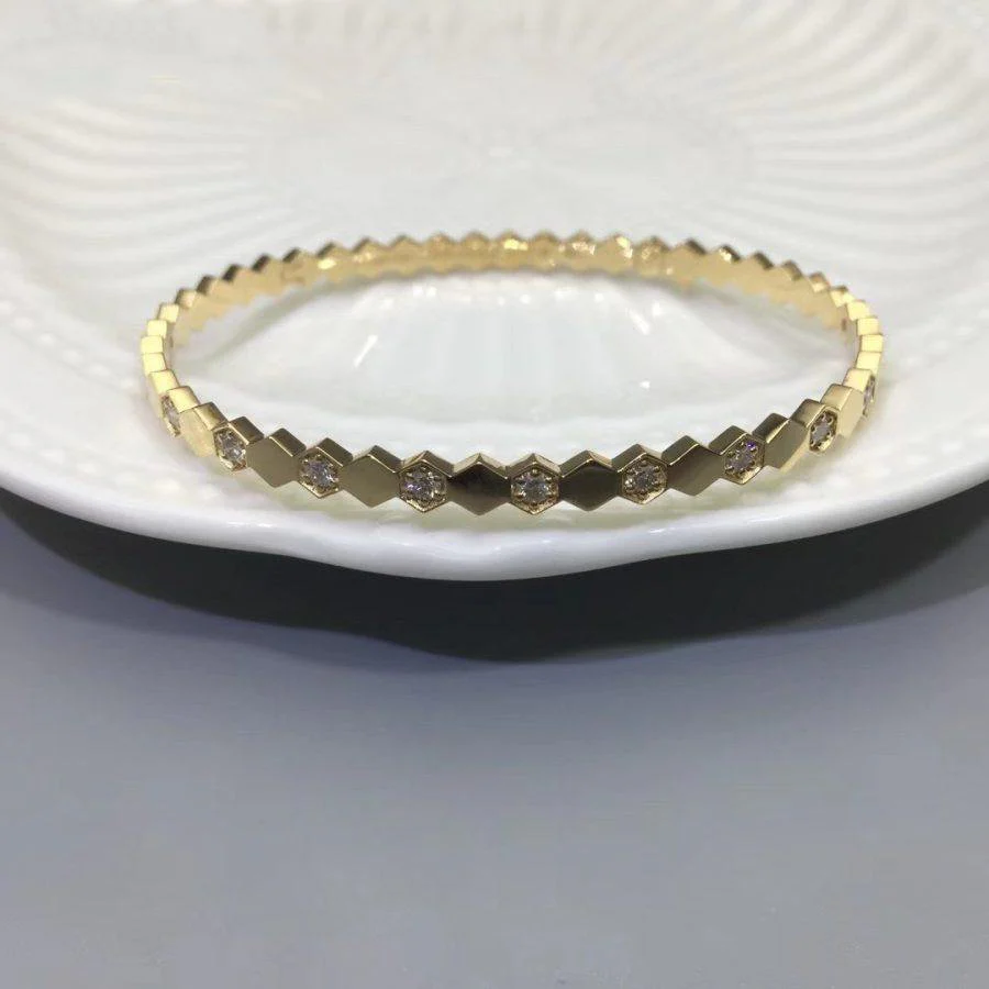 [CH]BEE LOVE GOLD DIAMOND BRACELET