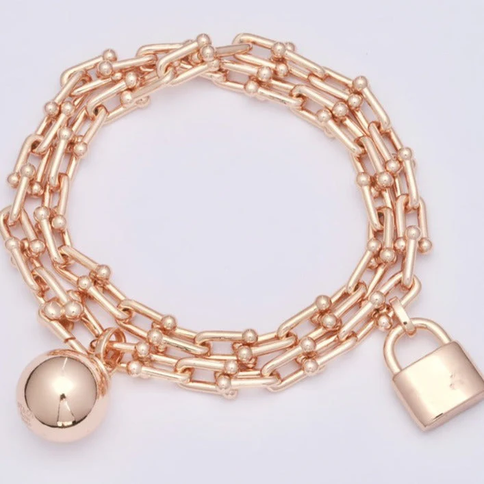 [TF]HARDWEAR WRAP ROSE GOLD BRACELET