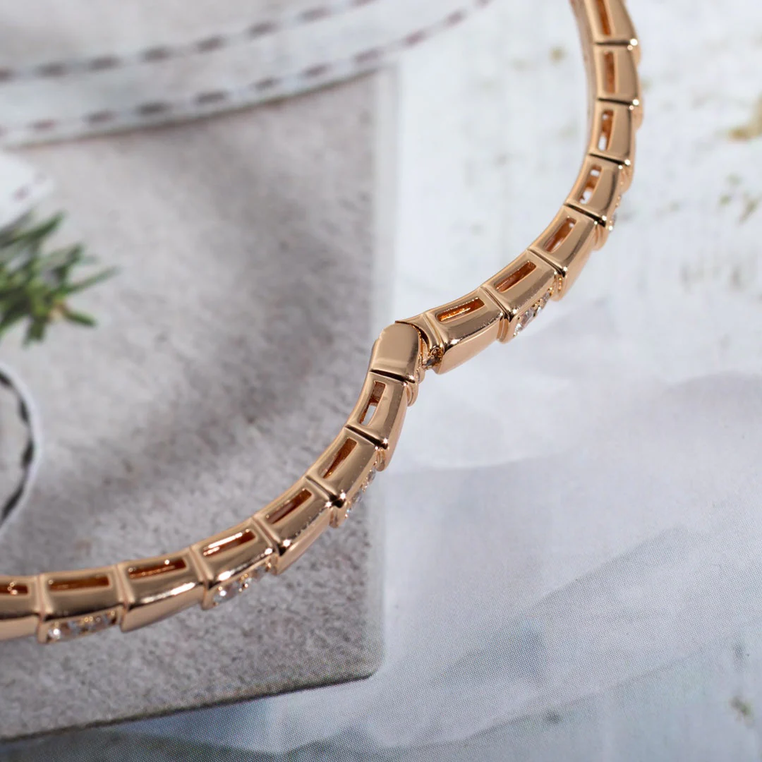 [BV]SERPENTI BRACELET PINK GOLD DIAMOND