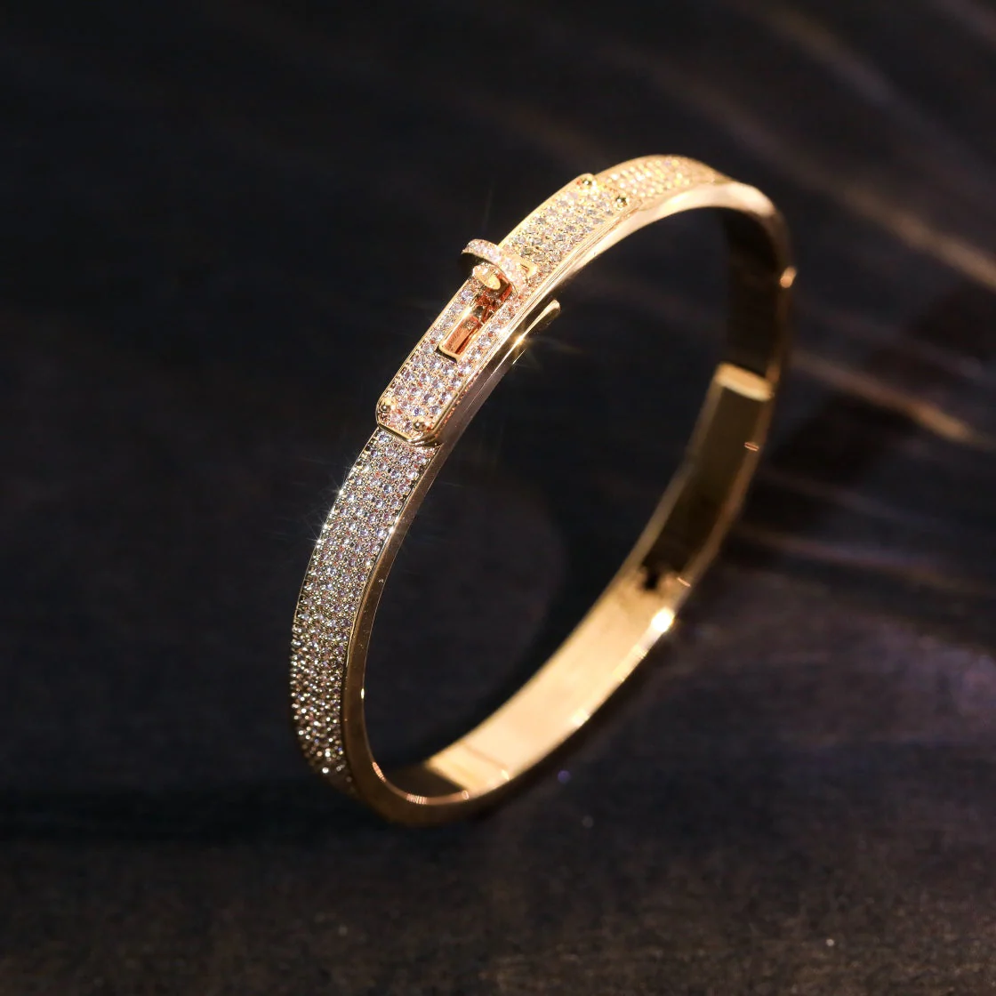 [CT]KELLY BRACELET DIAMOND PAVED