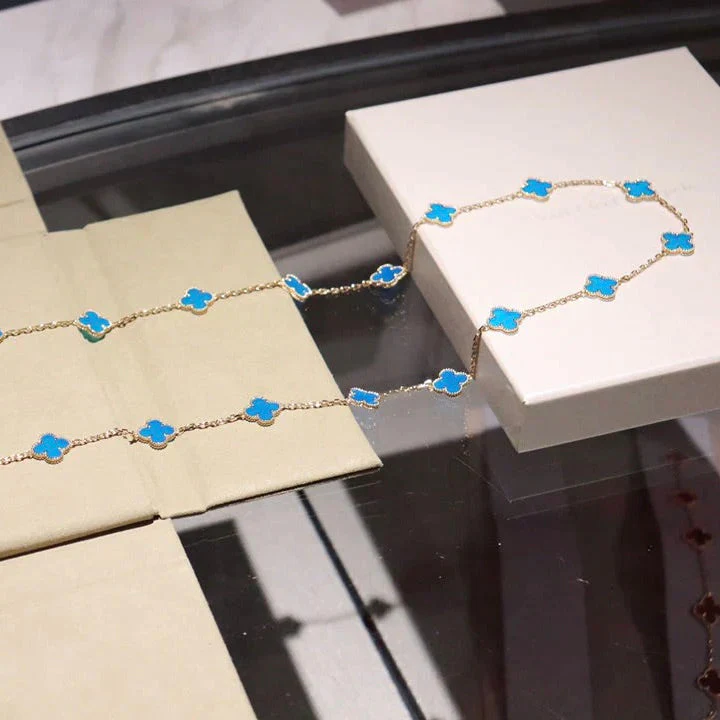 [VA]CLOVER 20 MOTIFS TURQUOISE GOLD