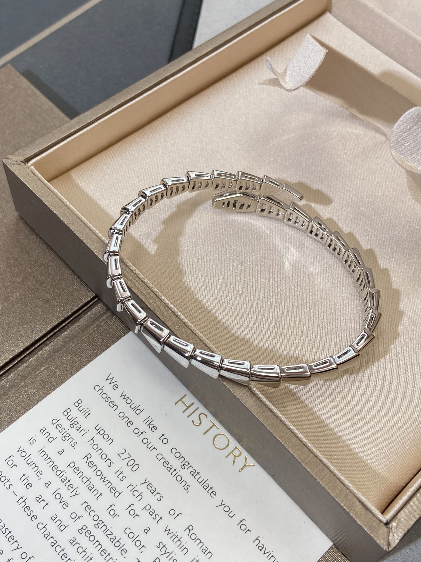 [BV]SERPENTI VIPER SILVER BRACELET