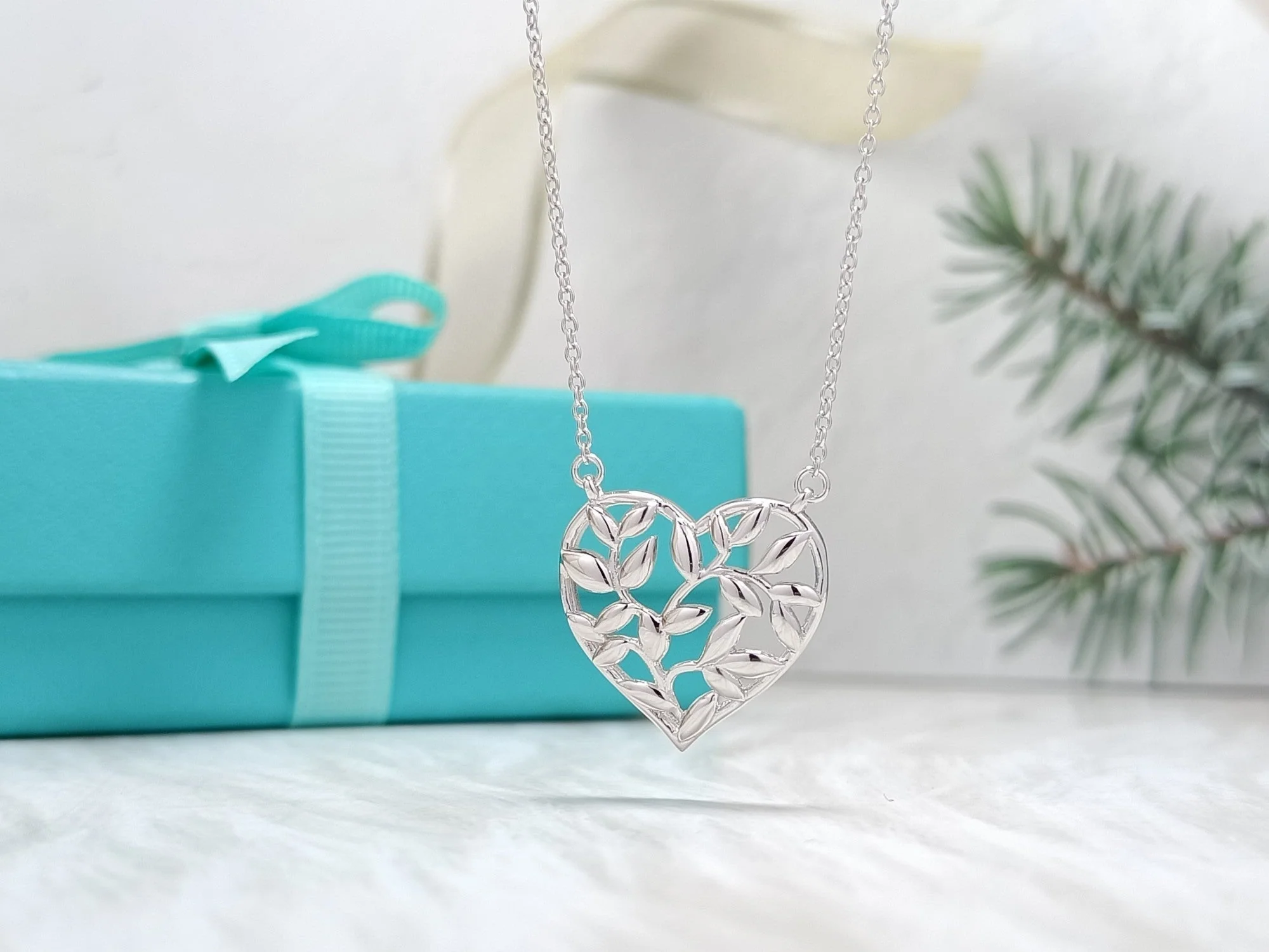 [TF]HEART LEAF PEDANT NECKLACE