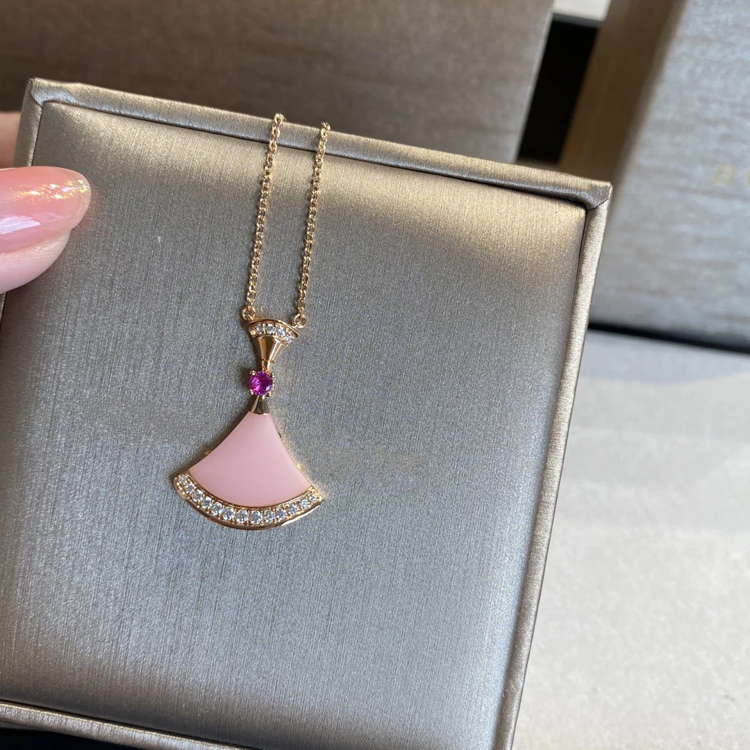 [BV]DREAM NECKLACE PINK OPAL