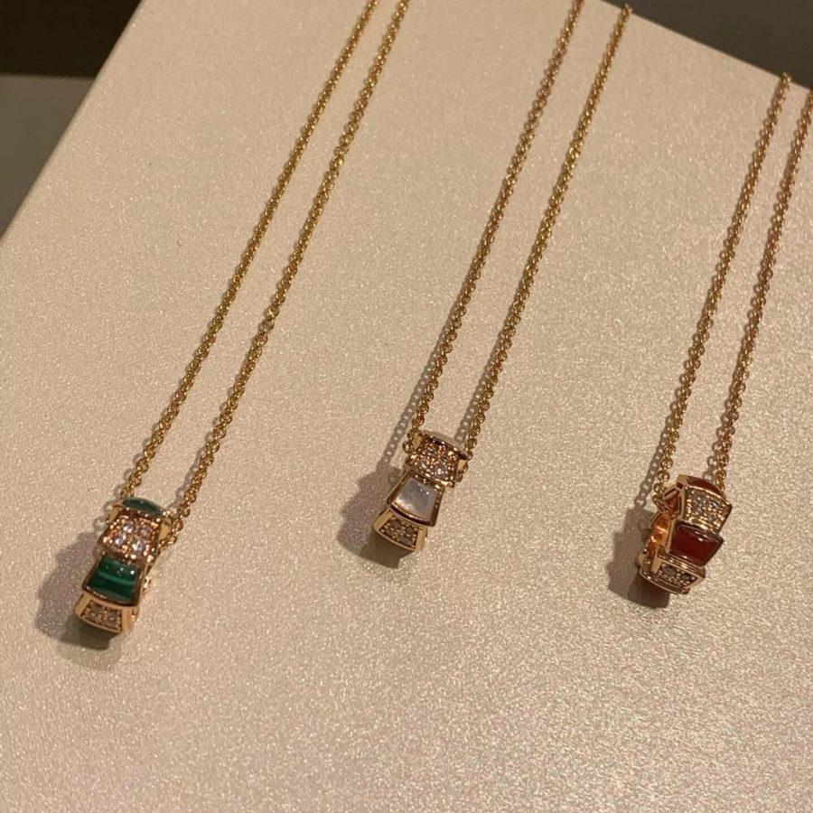 [BV]SERPENTI PEDANT DIAMOND NECKLACE