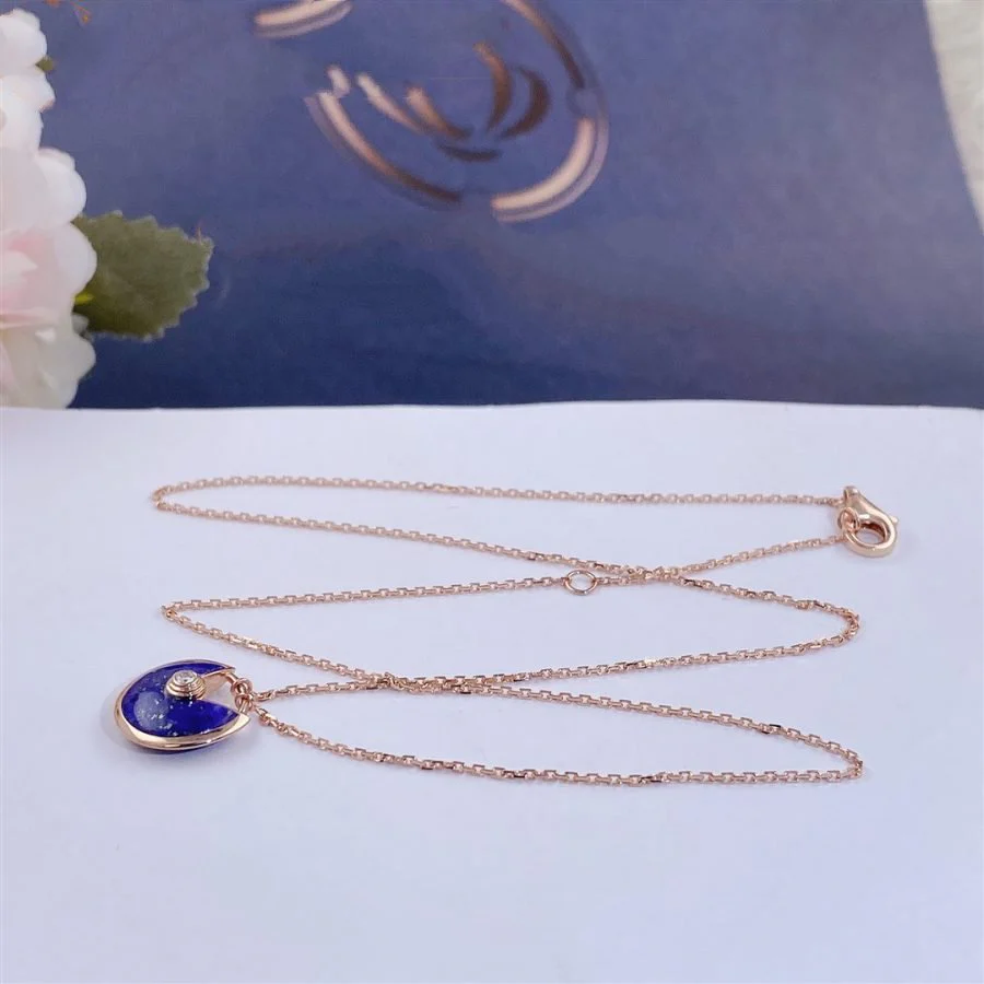 [CT]AMULETTE ROSE GOLD AGATE NECKLACE