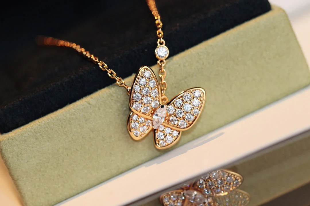 [VA]BUTTERFLY DIAMOND NECKLACE