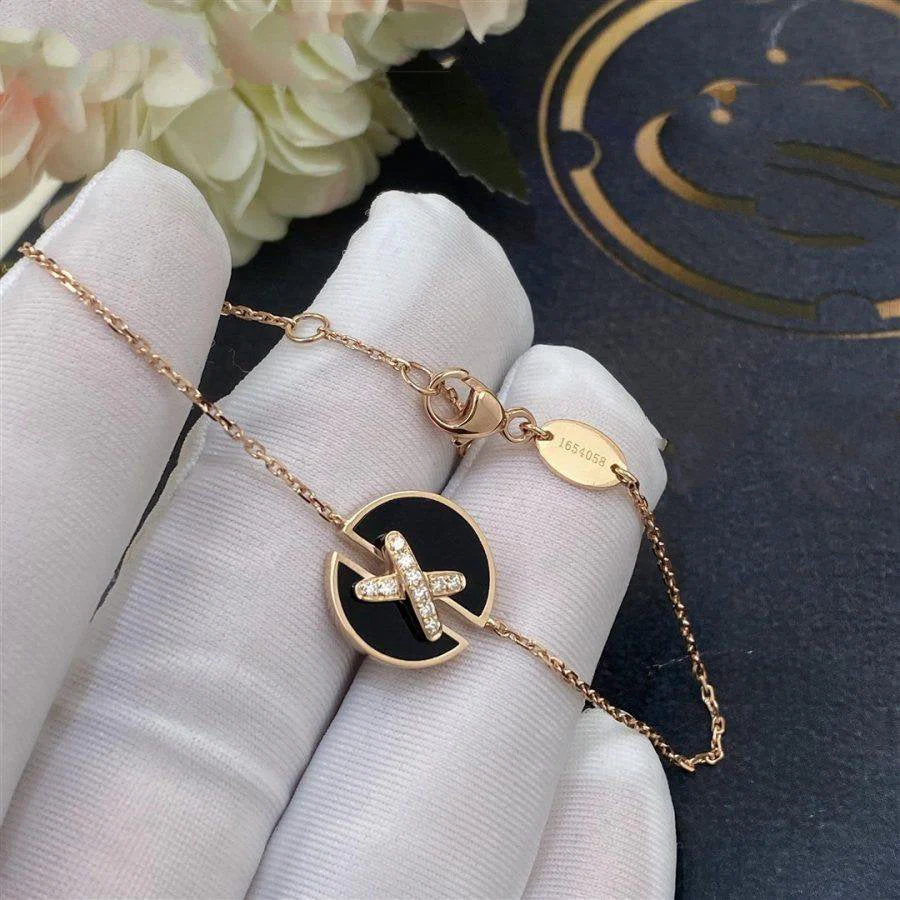 [CH]JEUX DE BRACELET ONYX PINK GOLD DIAMOND
