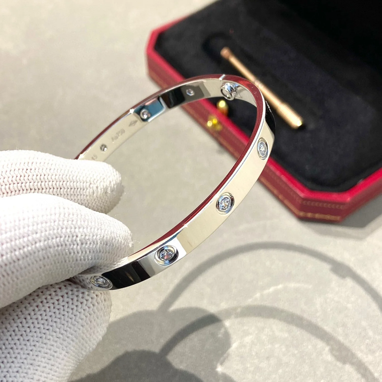 [CT]LOVE BRACELET 6.1MM 10 DIAMONDS