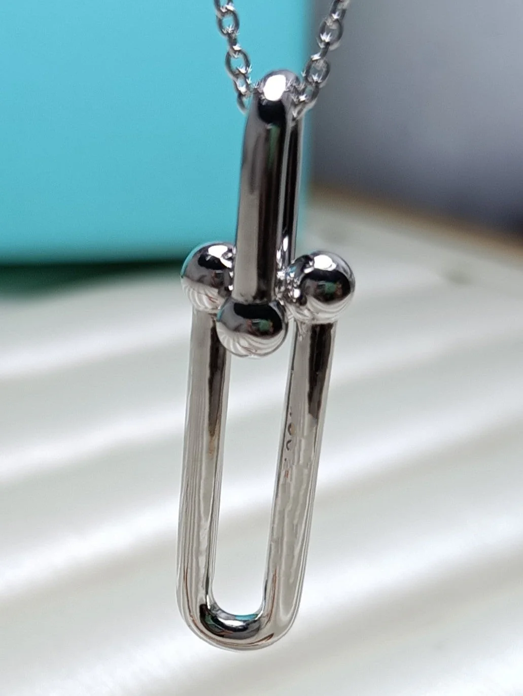 [TF]HARDWEAR DROP DOUBLE LINK PEDANT NECKLACE