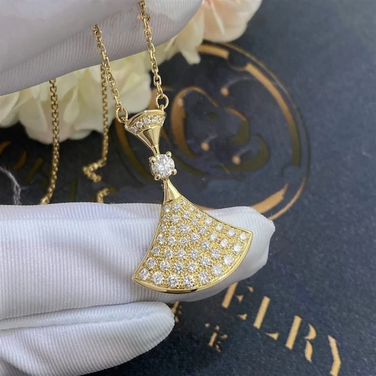 [BV]DREAM NECKLACE GOLD FULL DIAMOND