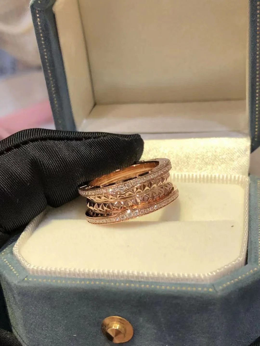 [BV]ZERO 1 ROCK DIAMOND PINK GOLD