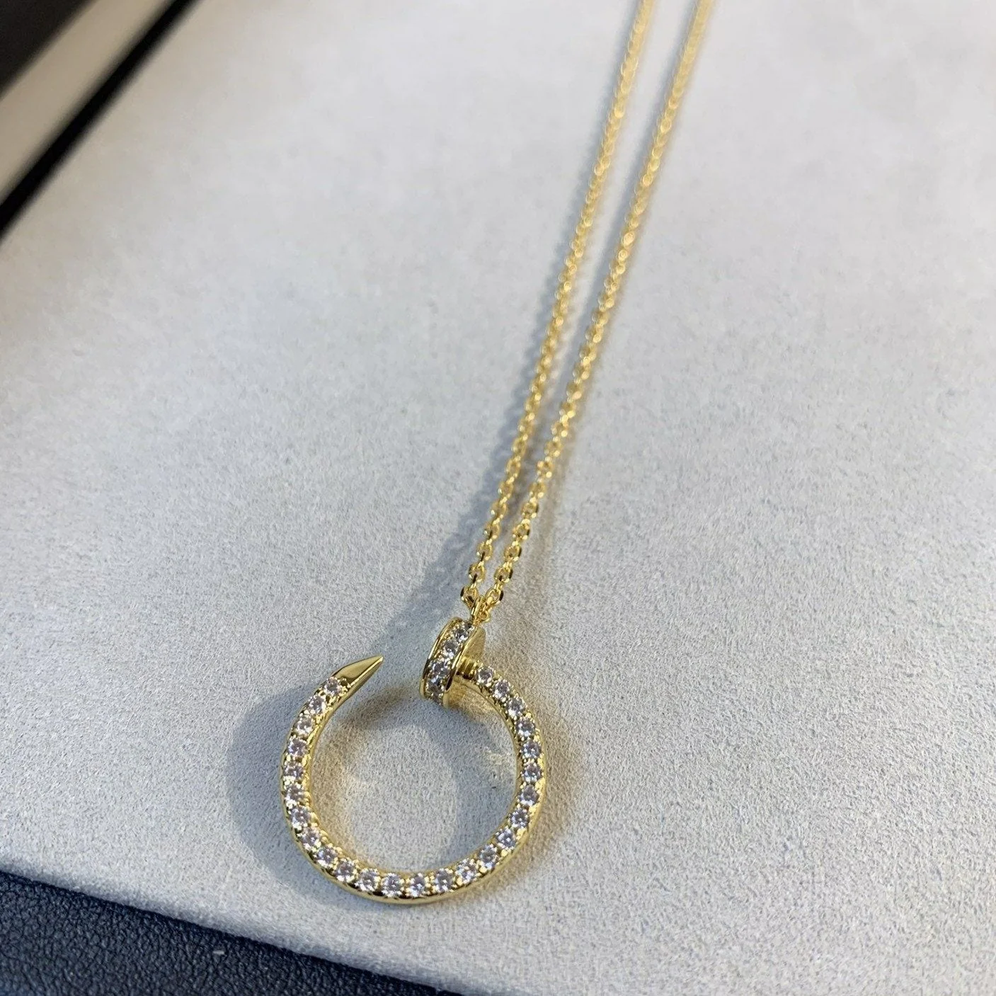 [CT]JUSTE NECKLACE GOLD DIAMONDS