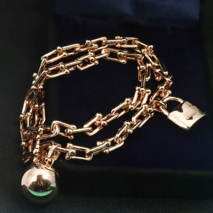 [TF]HARDWEAR WRAP ROSE GOLD BRACELET