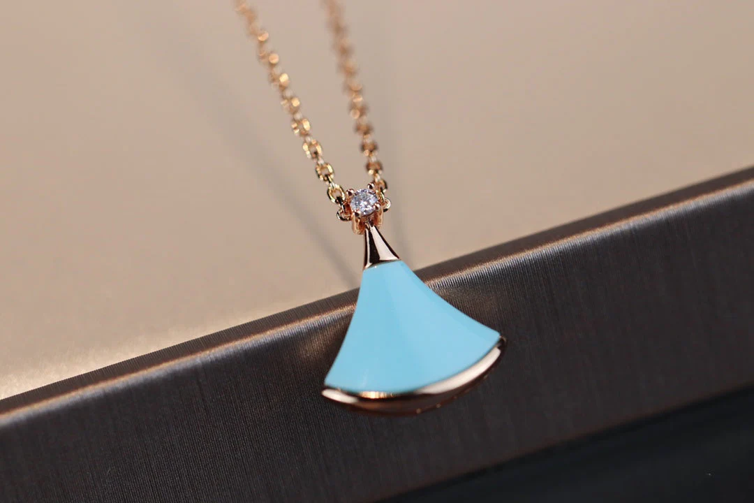 [BV]DREAM NECKLACE TURQUOISE PINK GOLD