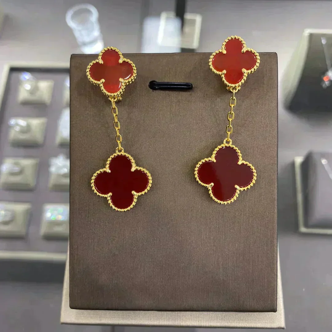 [VA]CLOVER 2 MOTIFS  EARRINGS (MULTIPLE CHOICESC
