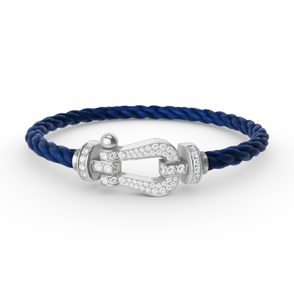 [FE]FORCE LARGE HORSESHOE FULL DIAMOND BRACELET SILVER