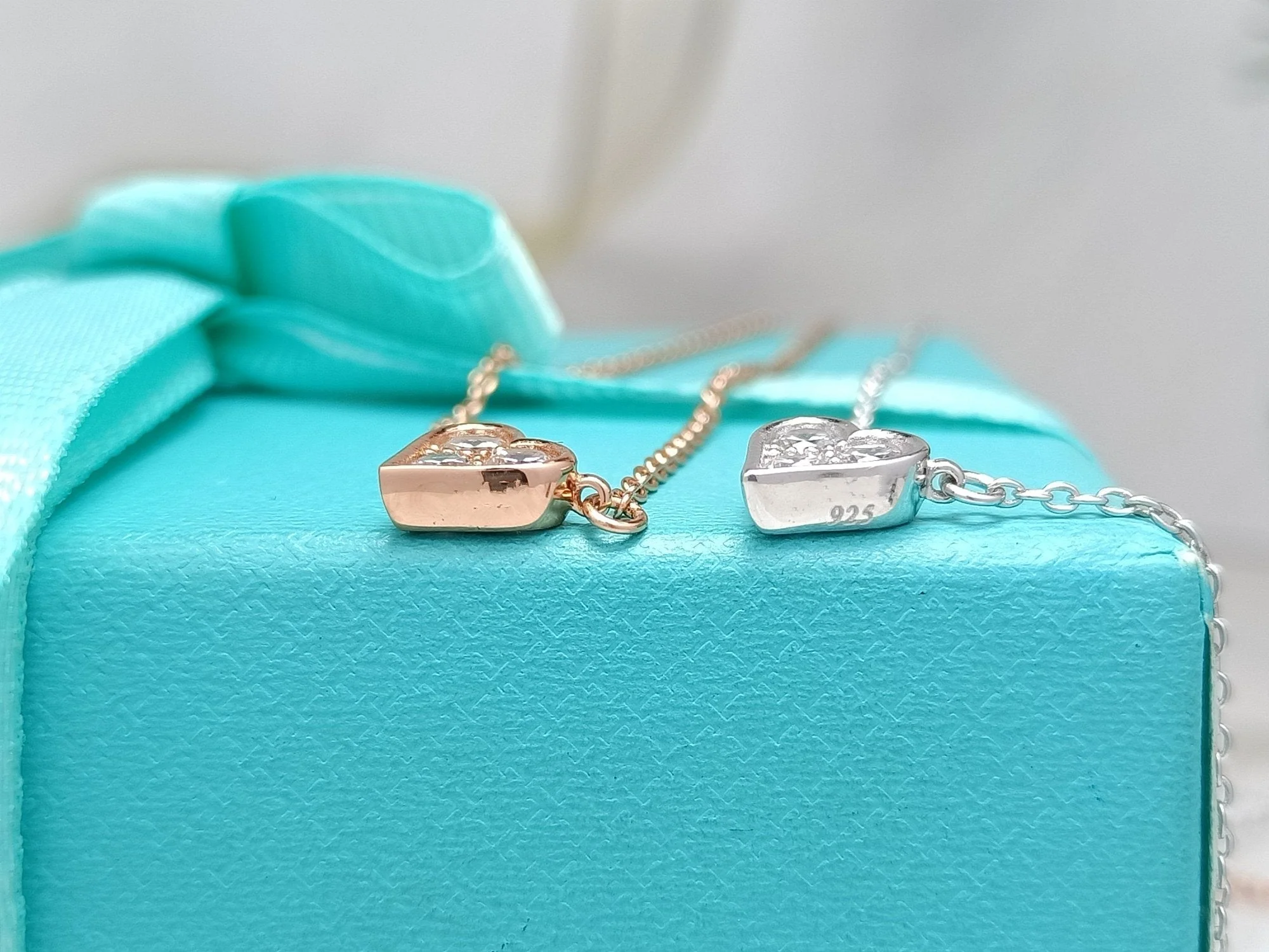 [TF]HEART 3 DIAMONDS PEDANT NECKLACE