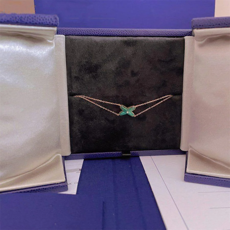 [CH]JEUX BRACELET MALACHITE PINK GOLD 1 DIAMOND