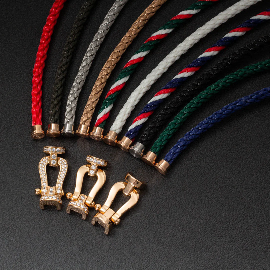 [FE]FORCE LARGE HORSESHOE FULL DIAMOND BRACELET SILVER