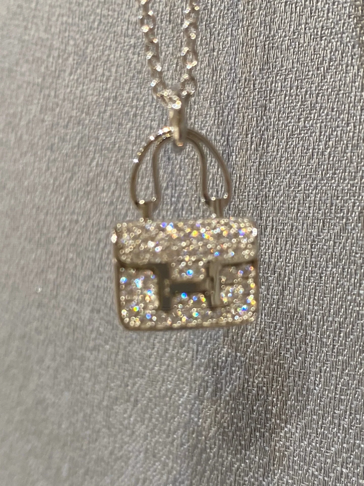 [Hmes]CONSTANCE PEDANT DIAMOND NECKLACE