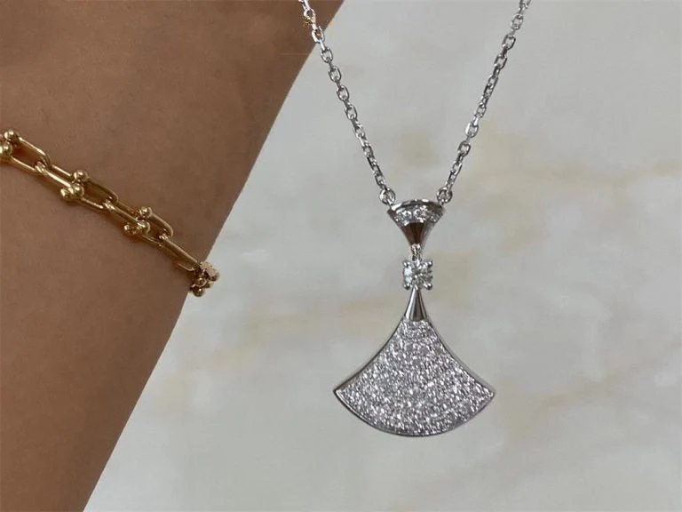 [BV]DREAM NECKLACE SILVER FULL DIAMOND