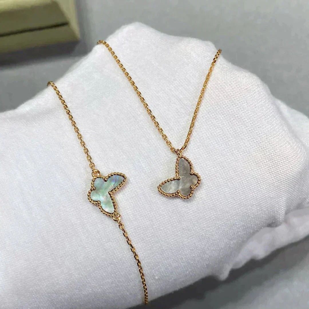 [VA]BUTTERFLY DARK MOP BUTTERFLY BRACELET