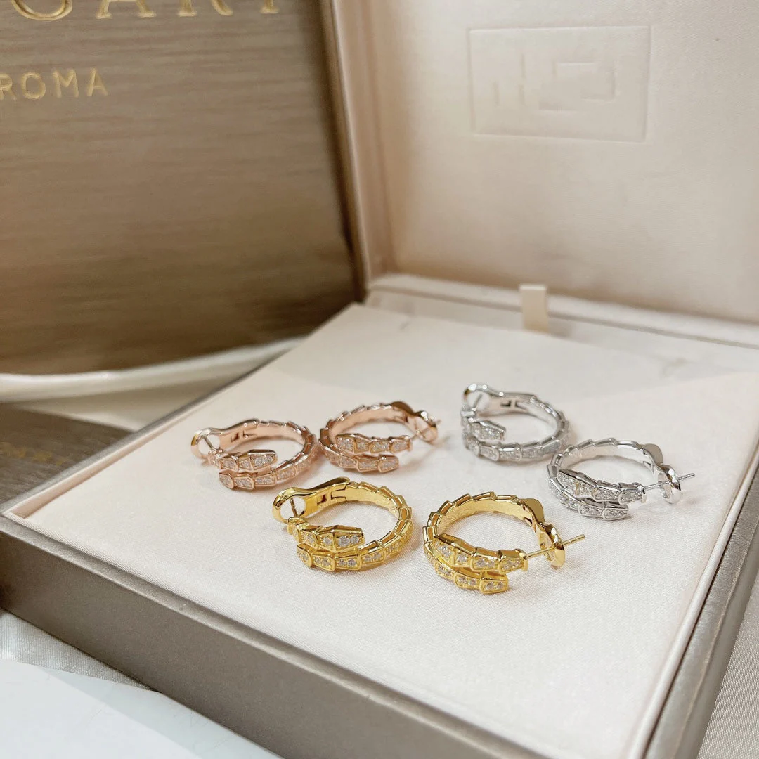 [BV]SERPENTI EARRINGS DIAMOND
