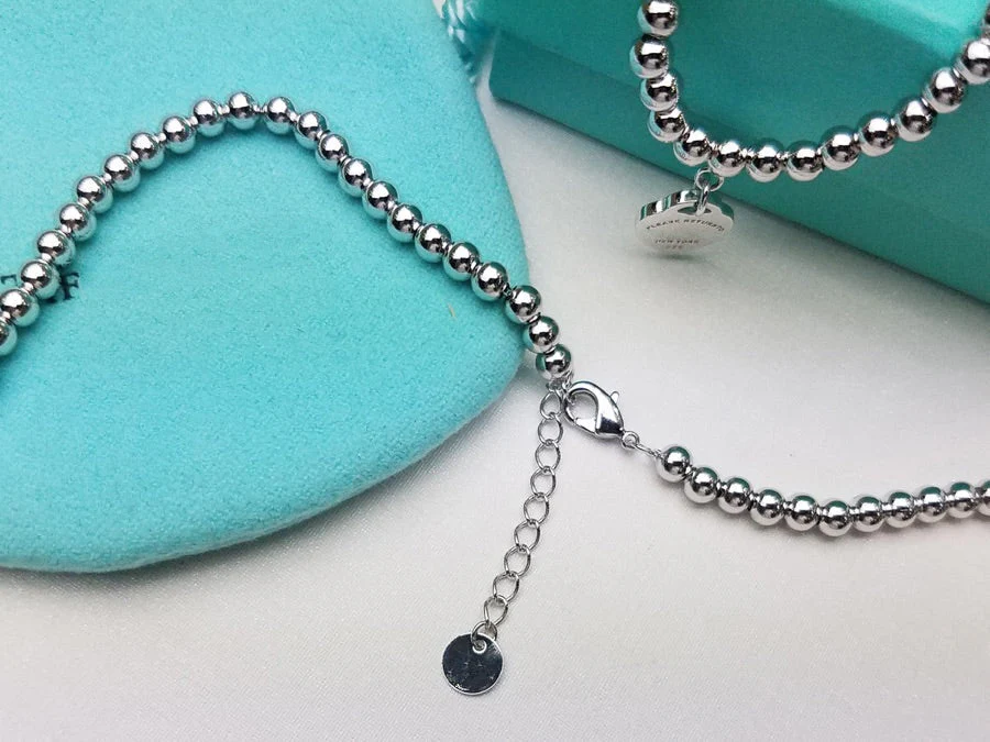 [TF]HEART PEDANT SILVER BALL CHAIN NECKLACE
