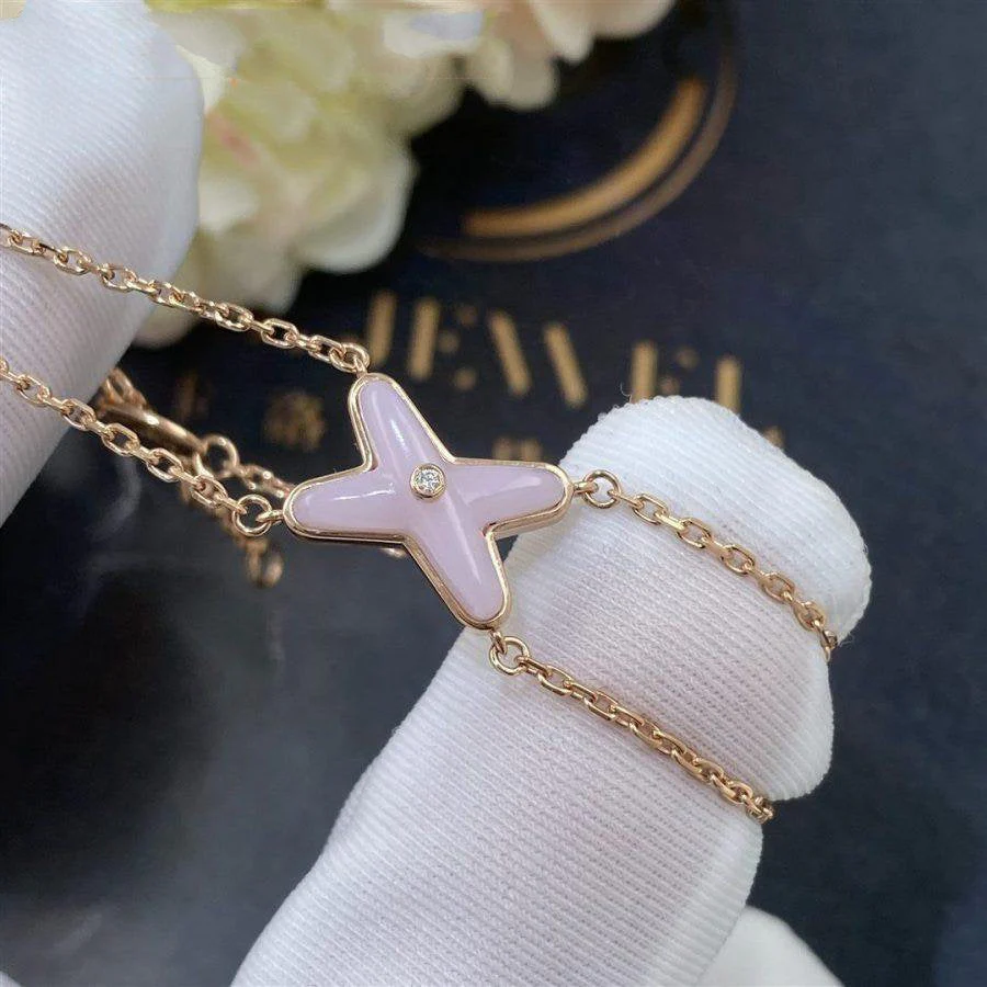 [CH]JEUX BRACELET PINK MOP PINK GOLD 1 DIAMOND