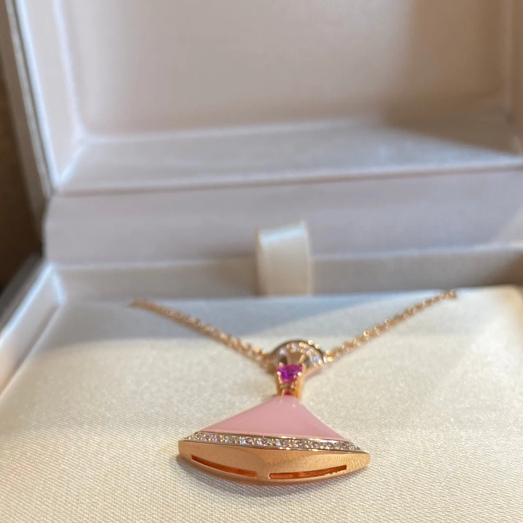 [BV]DREAM NECKLACE PINK OPAL