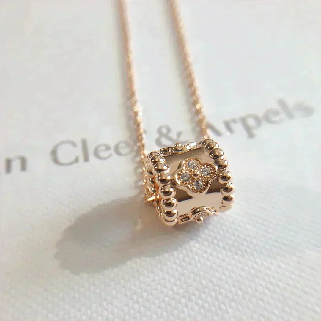 [VA]PERLEE PEDANT NECKLACE GOLD / ROSE GOLD