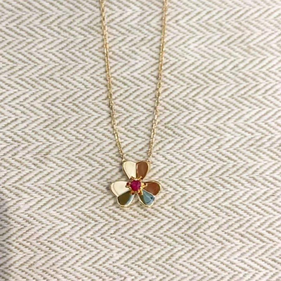 [VA]FRIVOLE GOLD FLOWER NECKLACE