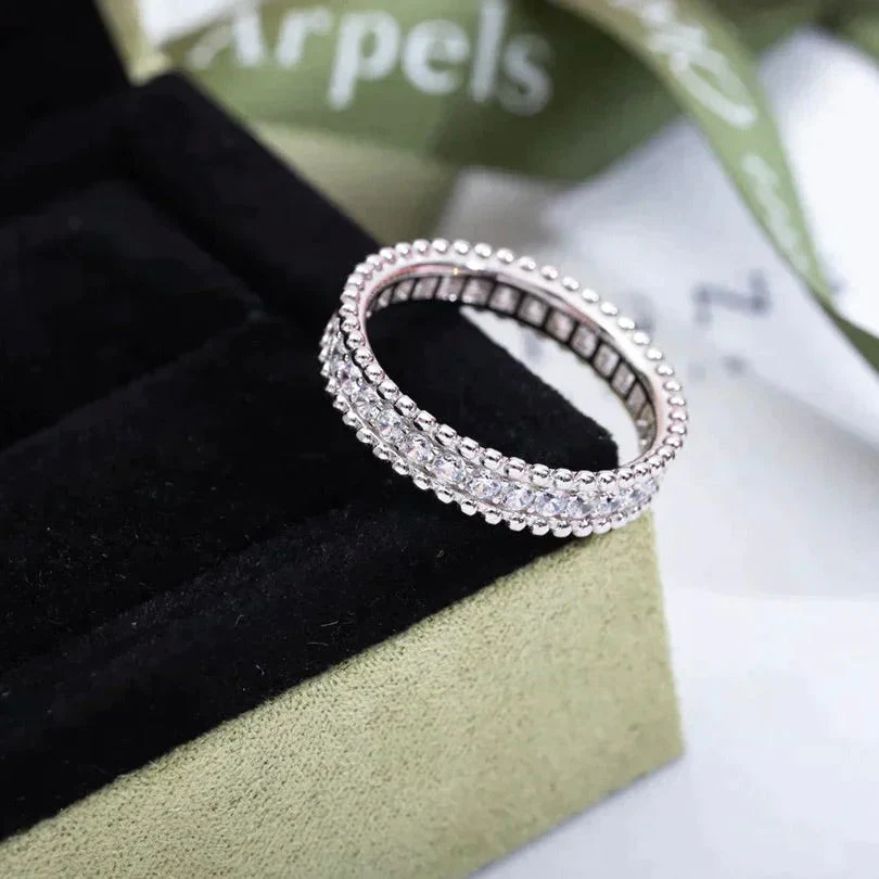 [VA]PERLEE DIAMOND SILVER RING