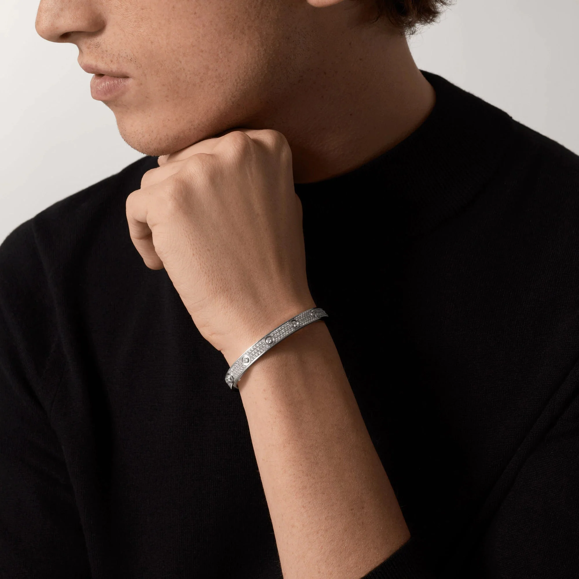 [CT]LOVE BRACELET 6.1MM DIAMOND-PAVED 10 BIG DIAMONDS