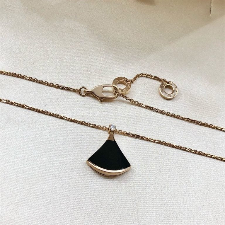 [BV]DREAM NECKLACE ONYX 1 DIAMOND