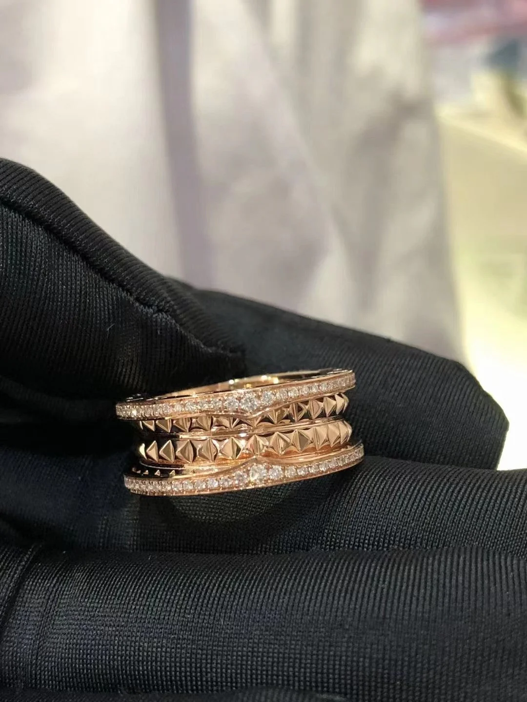 [BV]ZERO 1 ROCK DIAMOND PINK GOLD