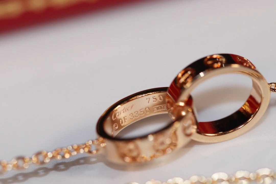 [CT]LOVE NECKLACE PINK GOLD AND SILVER