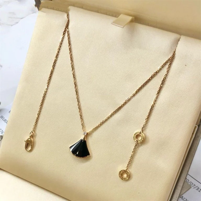 [BV]DREAM NECKLACE ONYX 1 DIAMOND