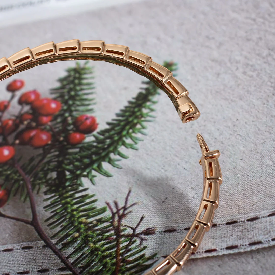 [BV]SERPENTI SMALL BRACELET PINK GOLD DIAMOND